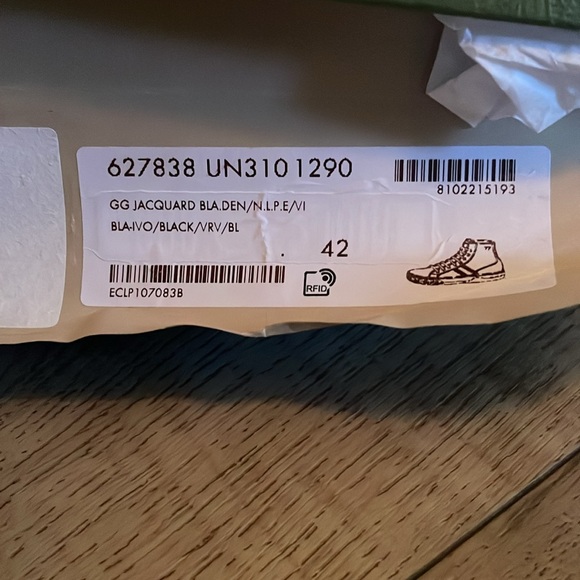 Gucci black logo high top sneakers - Picture 6 of 8